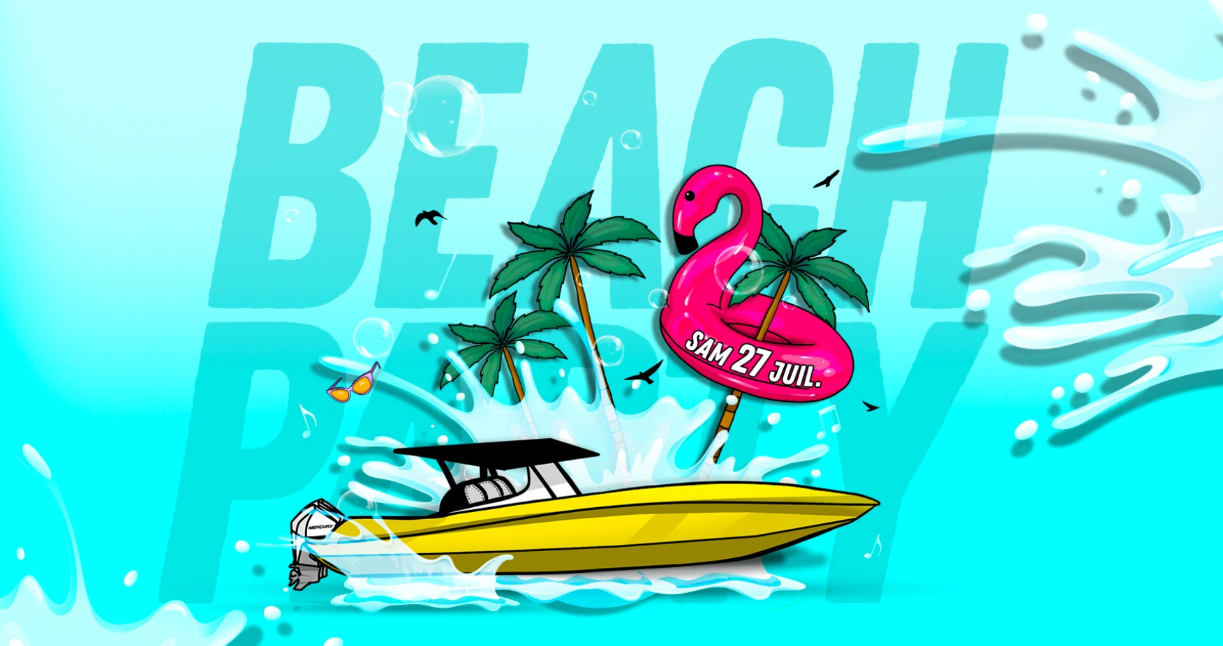 Visuel Beach Party 2024